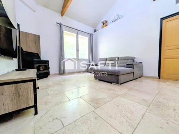 MAISON 100 M², 3 CHAMBRES, 1 BUREAU, PISCINE