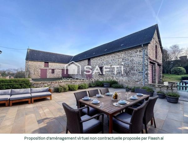 Maison de campagne,125 m2,bat et 5 ha agricoles