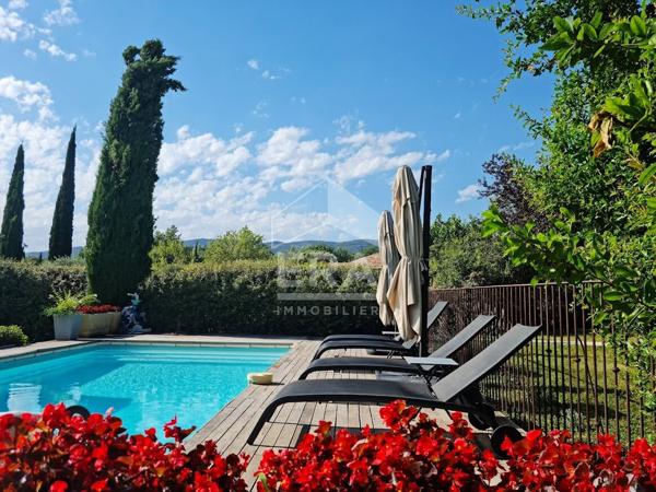Maison à vendre à Bédoin avec piscine.124 m², terrain arboré de 1 345 m²
