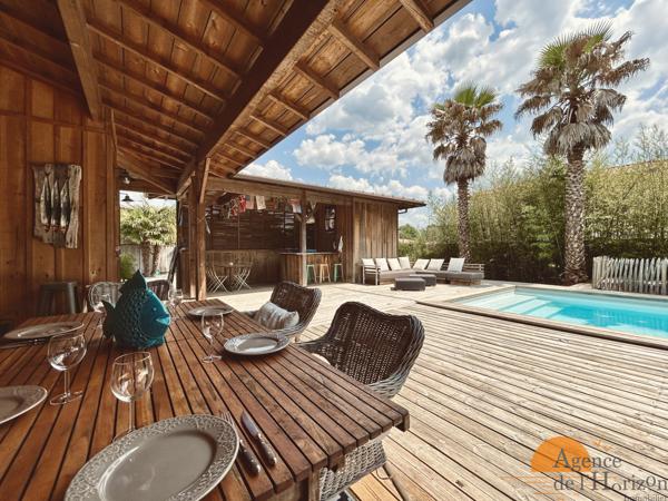 LEGE CAP FERRET - MAGNIFIQUE VILLA BOIS 3 CHAMBRES ET PISCINE