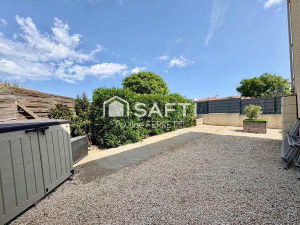 Pavillon individuel T4 77m2 avec jardin, balcon, garage et stationnements privatifs