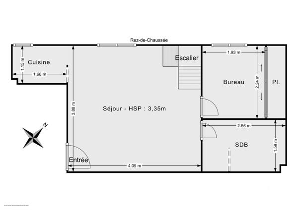 Appartement F2 à vendre  2 pièces - 35,30 m 2   PARIS  - 75011