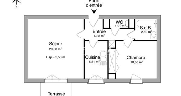Location Appartement 2 pièces 45.28 m² - Sucy-en-brie 94370