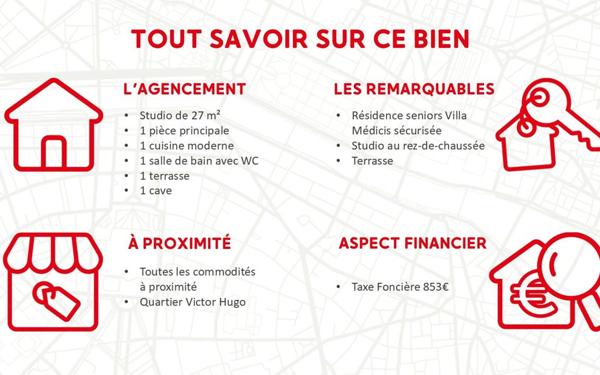 Appartement à vendre    27,26 m2 Dijon