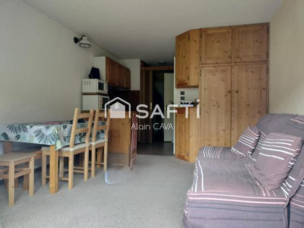 Studio de 27m² avec terrasse et casier à ski