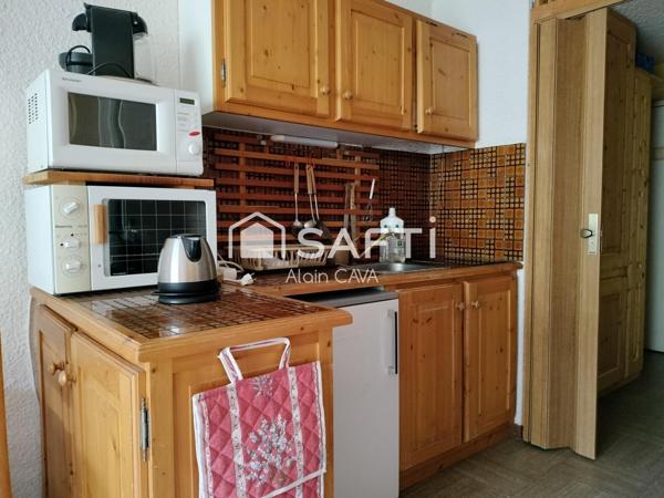 Studio de 27m² avec terrasse et casier à ski