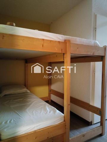 Studio de 27m² avec terrasse et casier à ski