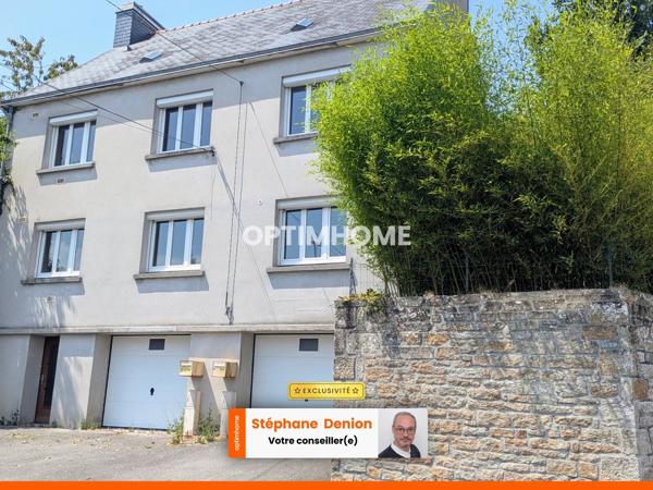 Immeuble à vendre QUIMPER (29) avec jardin et garages