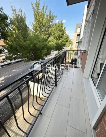 Appartement lumineux traversant 3/4 pièces avec balcon – Faibles charges, proche RER C