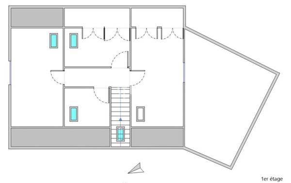 Maison 4 chambres + bureau + jardin en impasse