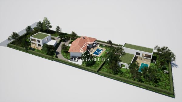 Terrain arboré et viabilisé de 882 m² – Écully