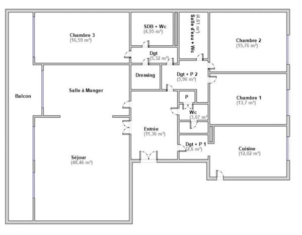 Appartement à vendre 5 pièces SAINT CLOUD (92)