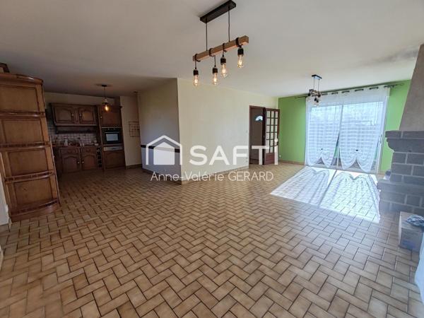 Maison de plain pied, 4chbs, avec sous sol complet