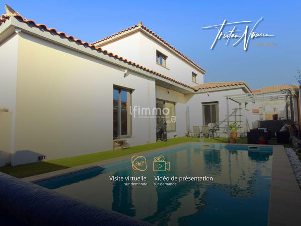 Maison 3 faces de 140 m2 avec 3 suites parentales - piscine