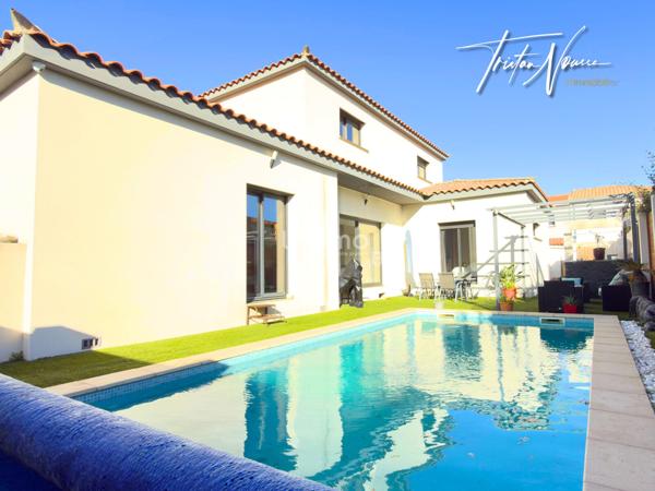 Maison 3 faces de 140 m2 avec 3 suites parentales - piscine