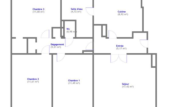 Appartement à vendre    4 pièces • 76,60 m2 Montreuil