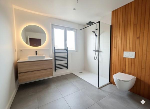 appt T2 neuf entièrement rénové & meublé, (offre clés en main), à vendre ROUEN droite, surface hab. 60 m2.