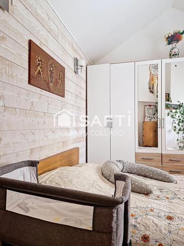 Pavillon 3 pièces non mitoyen, 2 chambres, terrasse, parking.