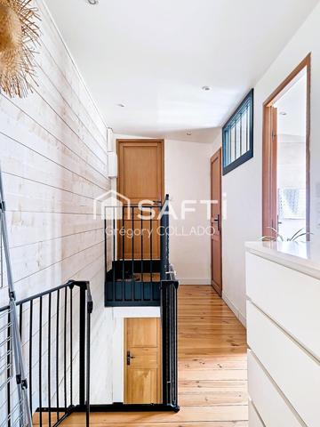 Pavillon 3 pièces non mitoyen, 2 chambres, terrasse, parking.