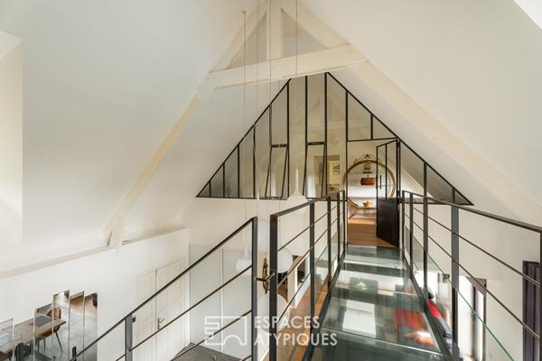 Chaumière de caractère avec belles prestations et jardin paysager