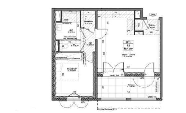Appartement à vendre 2 pièces 45 m² Sarrians