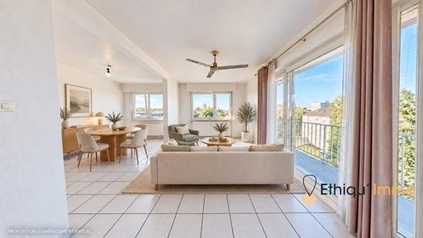 Spacieux et lumineux 73 m², balcon et garage