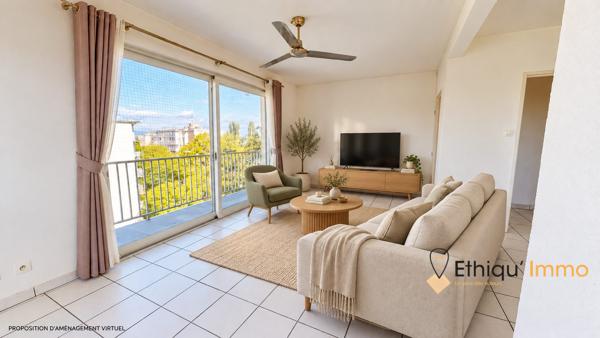 Spacieux et lumineux 73 m², balcon et garage