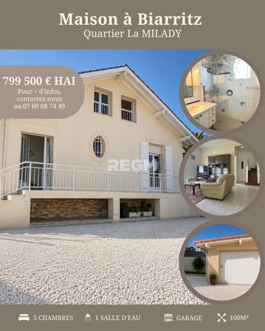 A Biarritz Maison de 6 pièces, de 100m2