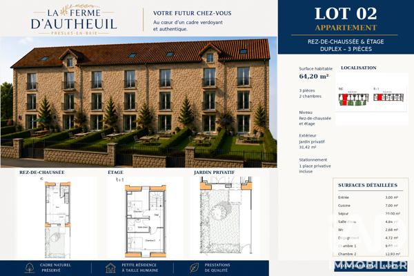 Immeuble à vendre 634 m² Presles-en-Brie