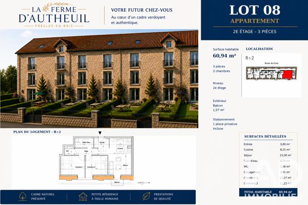 Immeuble à vendre 634 m² Presles-en-Brie