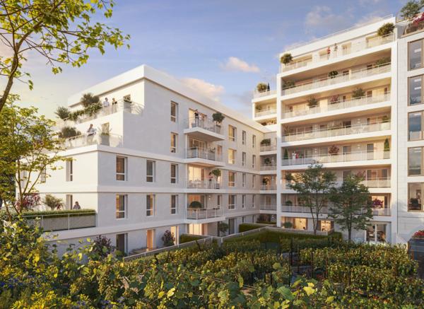 appartement T3 neuf à vendre ISSY LES MOULINEAUX (92), surface habitable 36.90 m2 + terrasses 24.60 m2