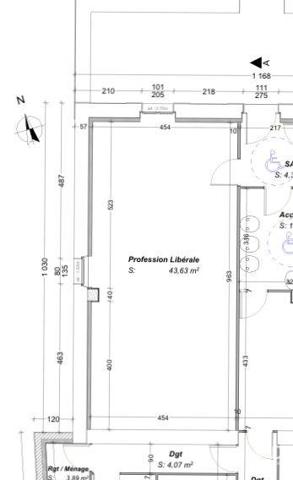 Location local d’activité 43 m² Toulenne
