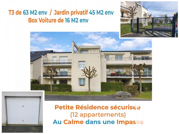 Appartement à vendre 3 pièces 63 m² Saint-Cyr-sur-Loire