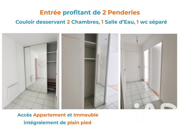 Appartement à vendre 3 pièces 63 m² Saint-Cyr-sur-Loire