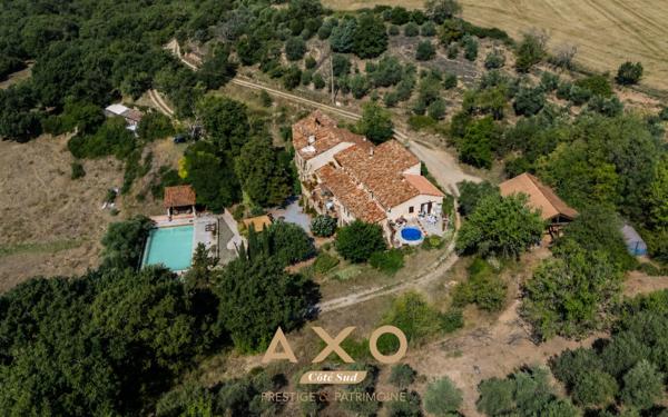 ALLEMAGNE-EN-PROVENCE - BASTIDE - 696 m² - 5 HABITATIONS - PISCINE 15x7 - TERRAIN 1 HA - 995 000 €