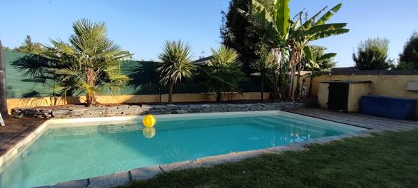 Gaillac: Belle maison T4 avec piscine et grand garage.