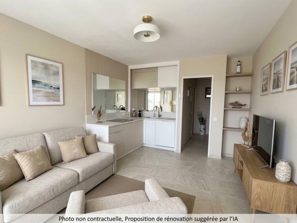 ROYAN - QUARTIER DU PARC - APPARTEMENT T1 AU PIED DE LA PLAGE - AVEC GARAGE