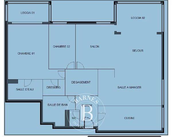 Le Chesnay, Appartement 2 Chambres -  93 m² à vendre