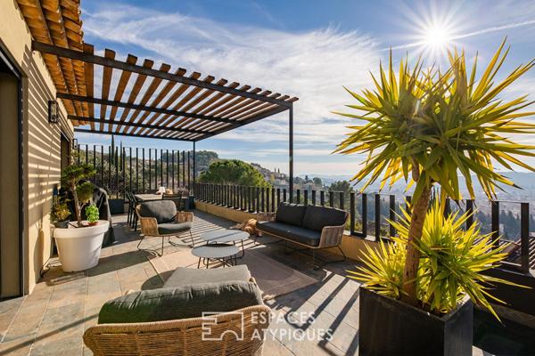 Villa d’architecte avec piscine et vue panoramique