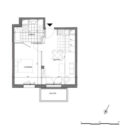 Coup de coeur: Appartement Villepinte 2 pièce(s) 38.05 m2