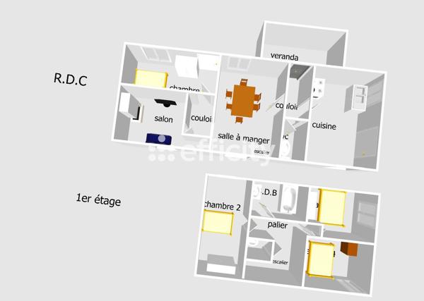 Maison
         7 pièces
        - 135 m² Exclusivité 169 500 € *