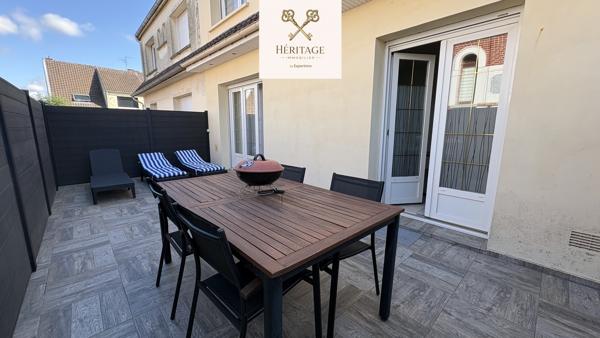 SEMI-INDIVIDUELLE – 93 m² – 3 CHAMBRES + BUREAU – SOUS-SOL COMPLET – GARAGE 2 VOITURES