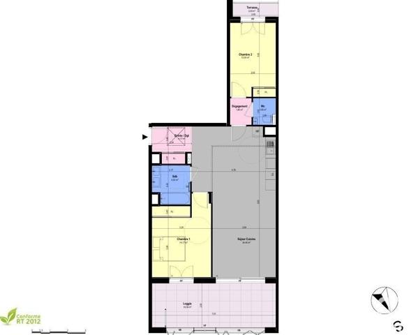 Appartement à vendre 3 pièces 72 m² Châteauneuf-Grasse