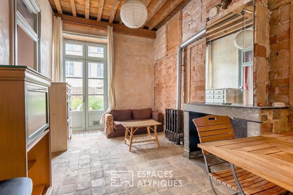 Maison en triplex avec jardin
