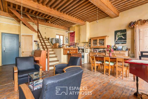 Maison en triplex avec jardin