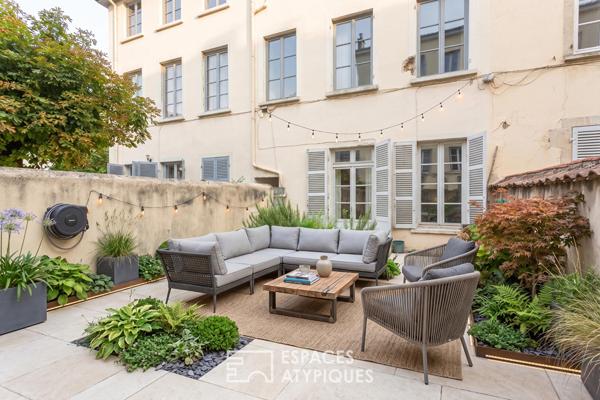 Maison en triplex avec jardin