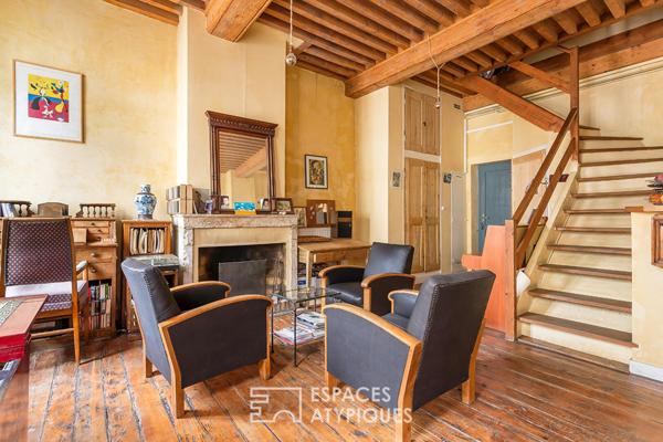 Maison en triplex avec jardin