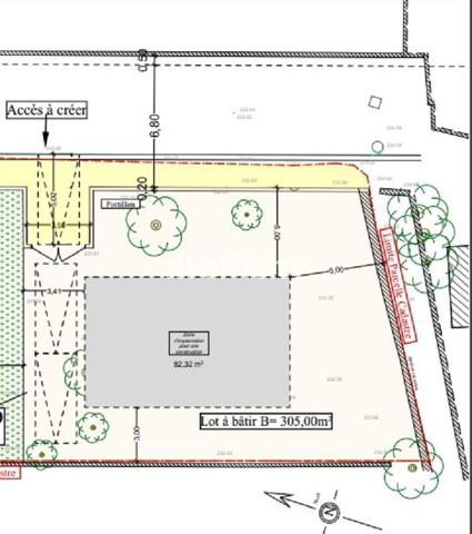 Terrain - 305 m²