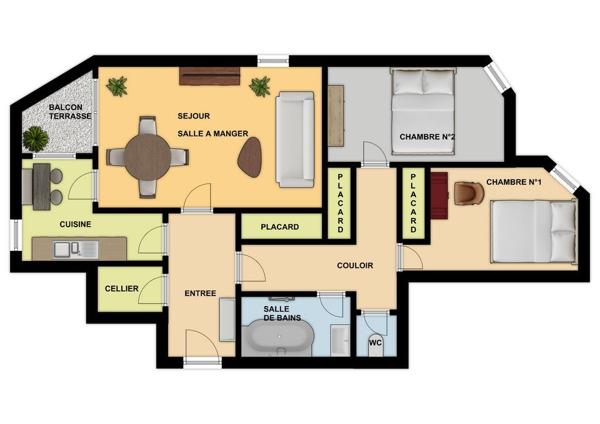 Appartement 70.7 m² à Châtellerault 86100