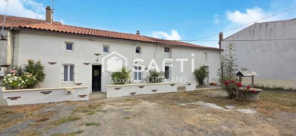 Longère rénovée, 126m², 4 chambres, atelier, 1670m² de terrain.